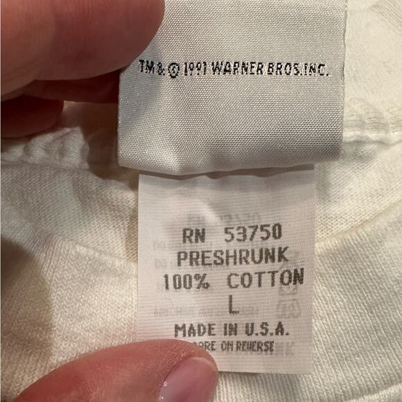 Vintage Acme Clothing Co Bugs Bowl-A-Rama Single Stitch T-Shirt Large Made USA - Picture 4 of 7